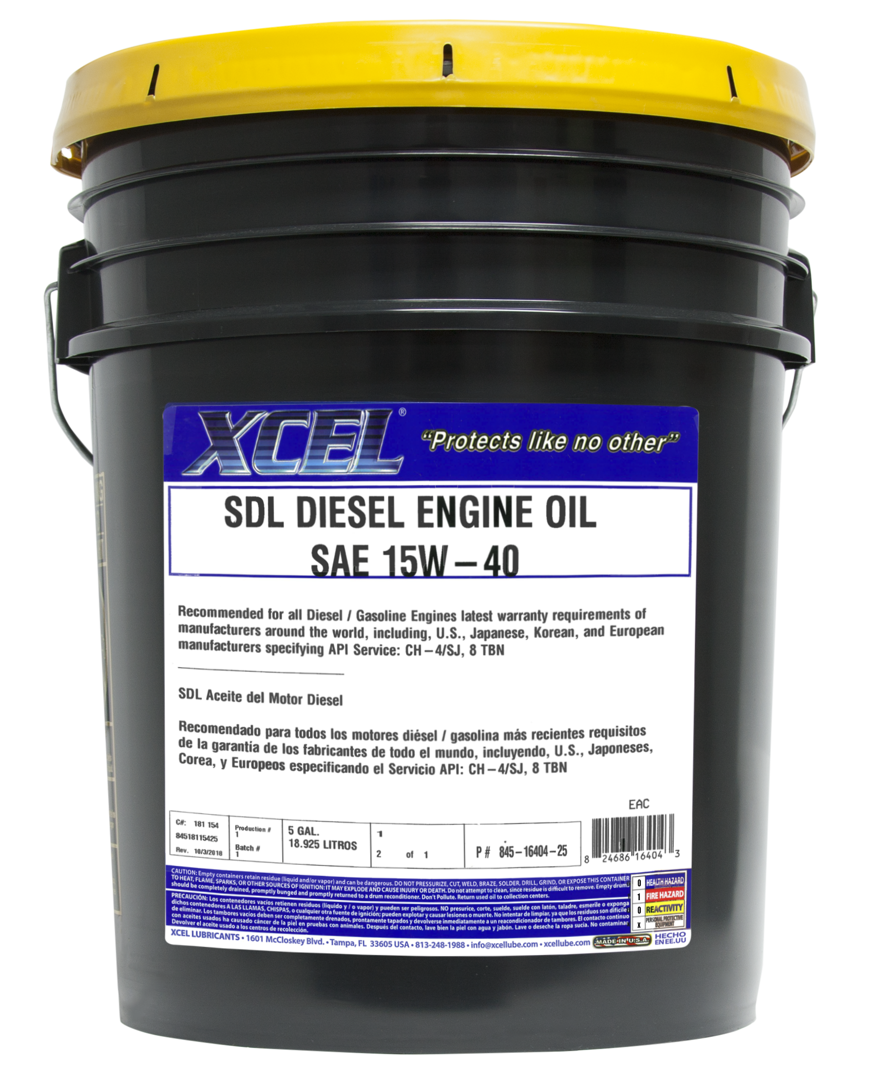 XCEL SDL DIESEL ENGINE OIL SAE 15W40